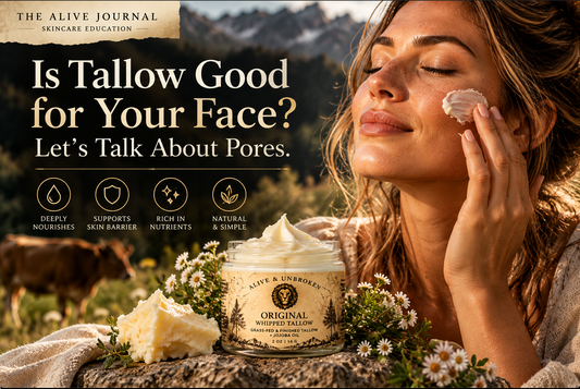 Is Tallow Good for Your Face? Let’s Talk About Pores.