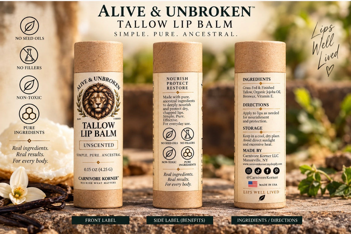 GRASS FED TALLOW LIP BALM