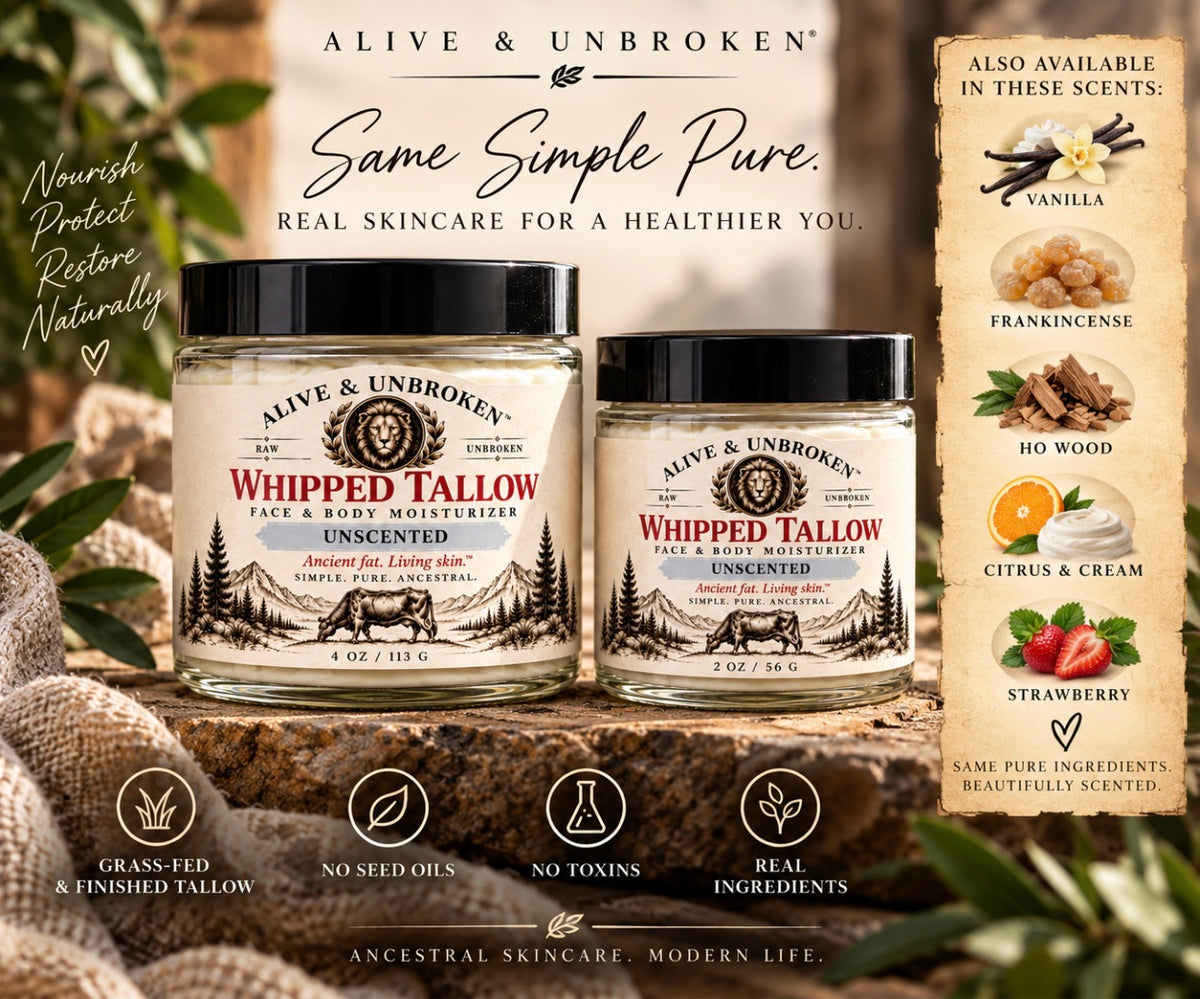 Grass Fed & Finished Whipped Tallow Face & BodyMoisturizer