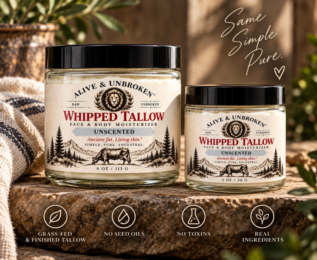 Grass Fed & Finished Whipped Tallow Face & BodyMoisturizer