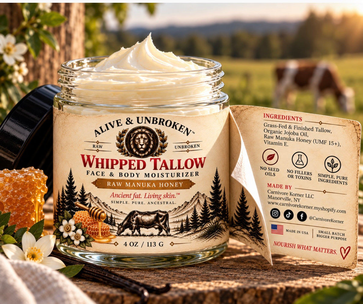 Raw Manuka Honey Tallow Moisturizer
