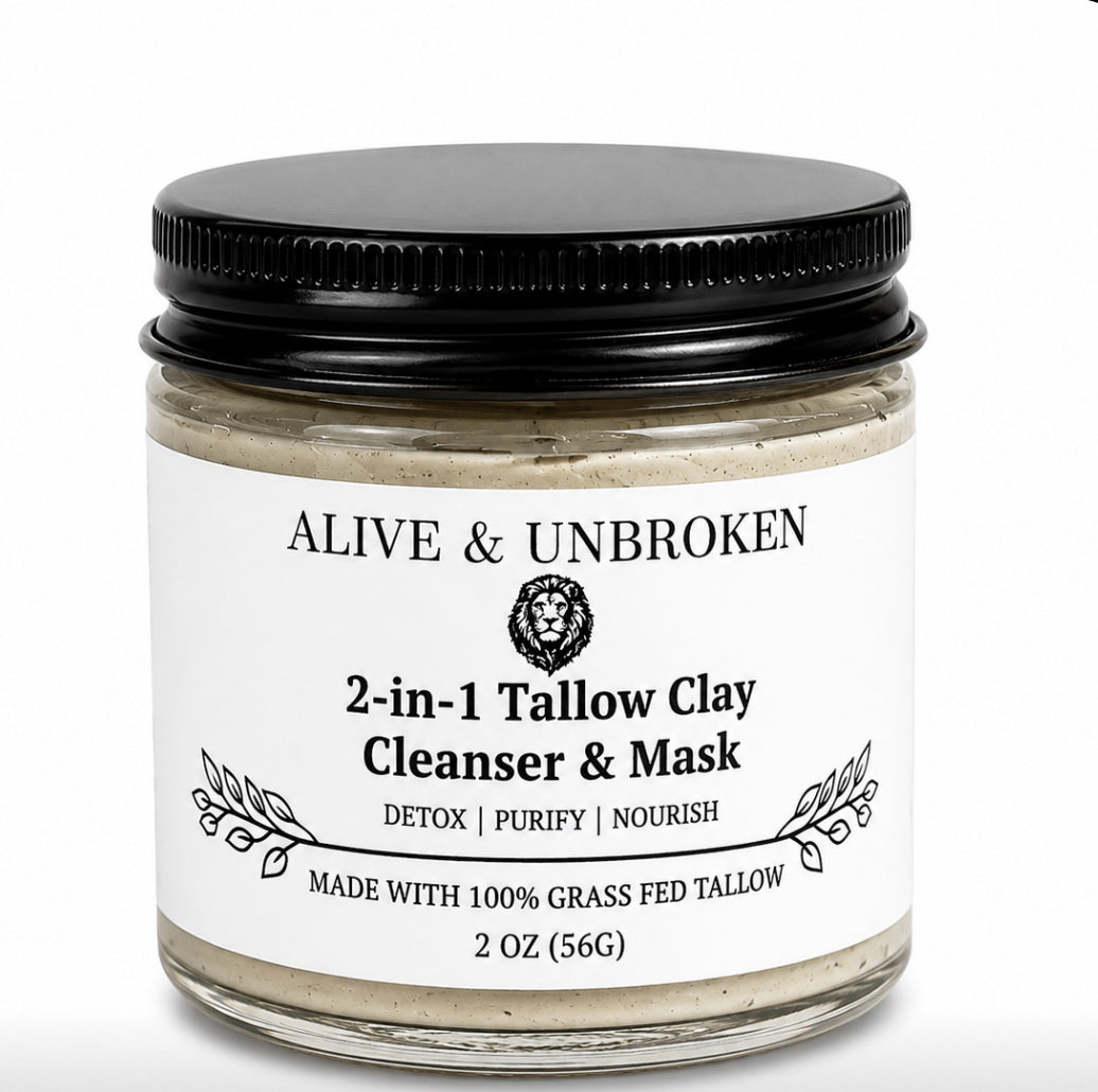2 in 1 Tallow Cleanser + Clay Mask