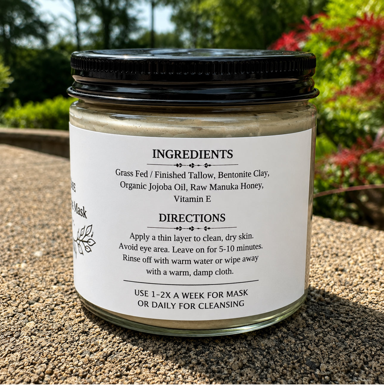 2 in 1 Tallow Cleanser + Clay Mask
